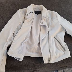 Women's faux suede moto jacket